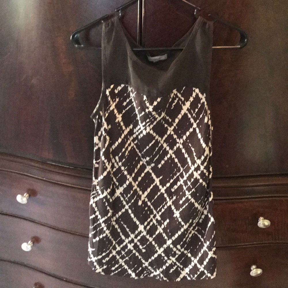 Silk sleeveless blouse